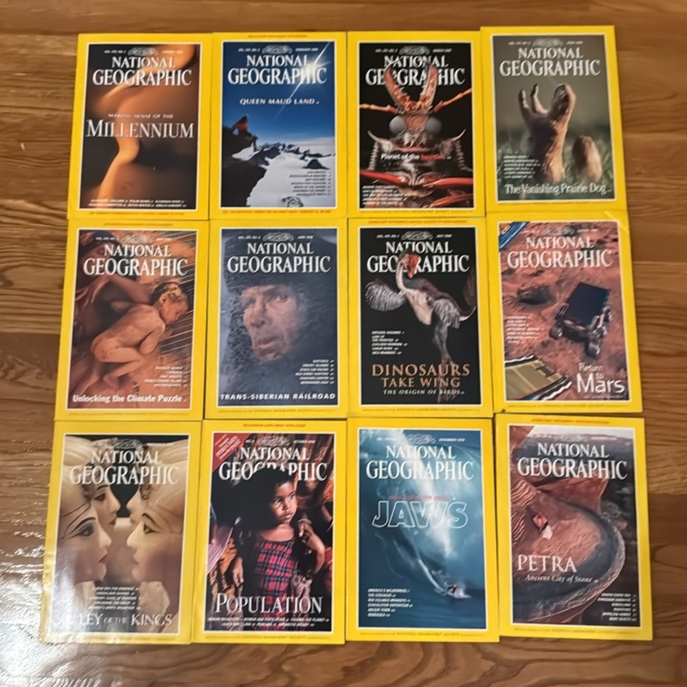 National Geographic Complete 1998 Issues with Maps
